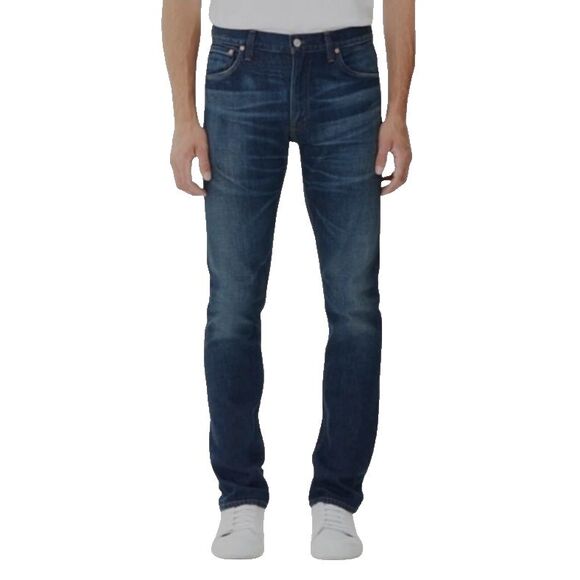Citizens of Humanity Bowery Jeans Mens Size 33x32 Dark Slim Leg Whiskering Fade - Picture 1 of 16